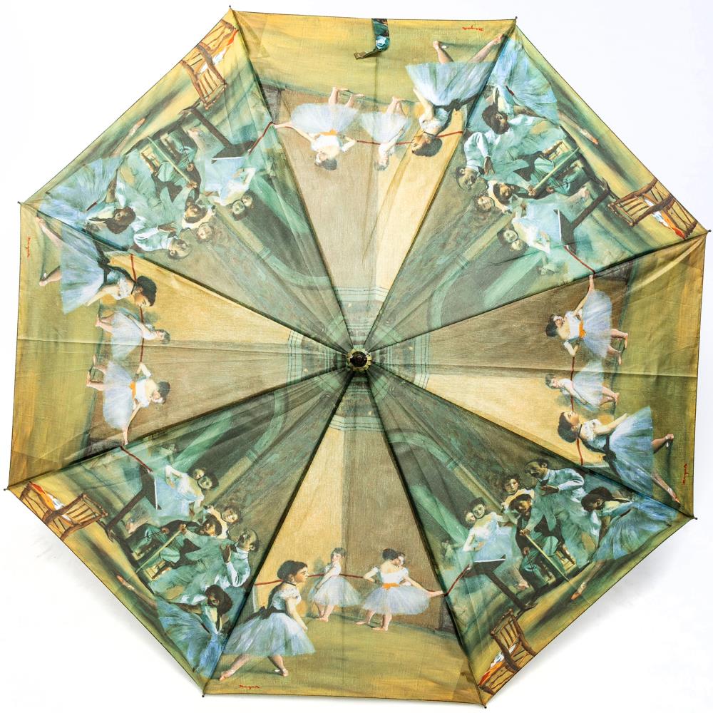 LUCKYWEATHER Regenschirm Stockschirm Damen Motiv Degas Ballet Class