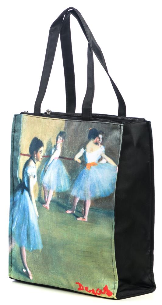 LUCKYWEATHER Shopper Einkaufstasche Damen Motiv Degas BALLET CLASS I Shopping Bag wasserabweisend