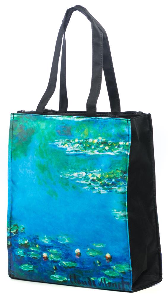 LUCKYWEATHER Shopper Einkaufstasche Twin Double Bag Damen Motiv Monet WATER LILIES (Seerosen)