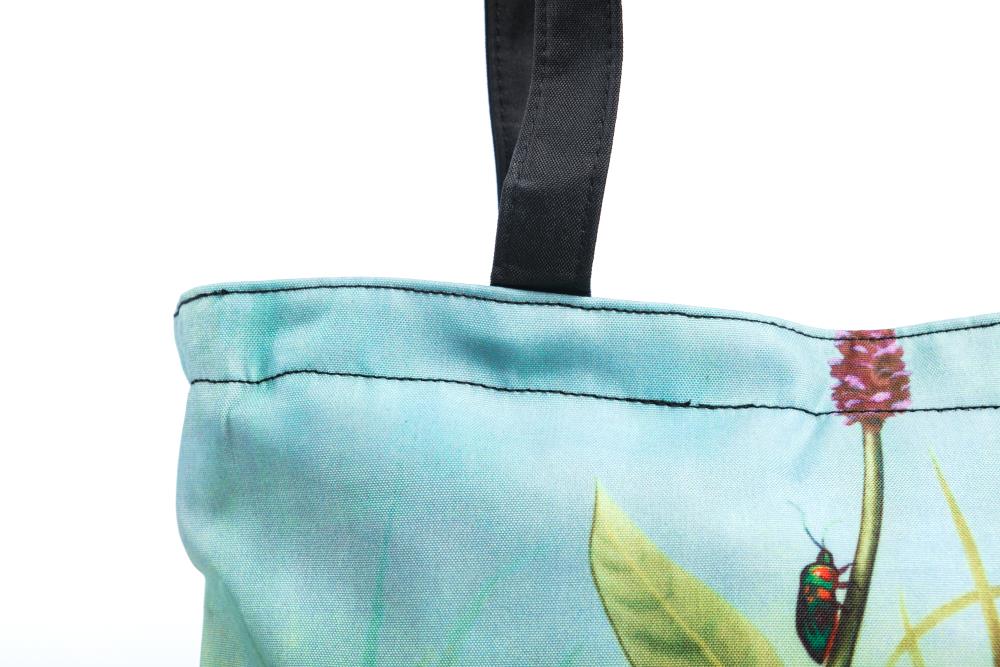 LUCKYWEATHER Shopper Einkaufstasche Damen Motiv FROG FAMILIY I Shopping Bag wasserabweisend