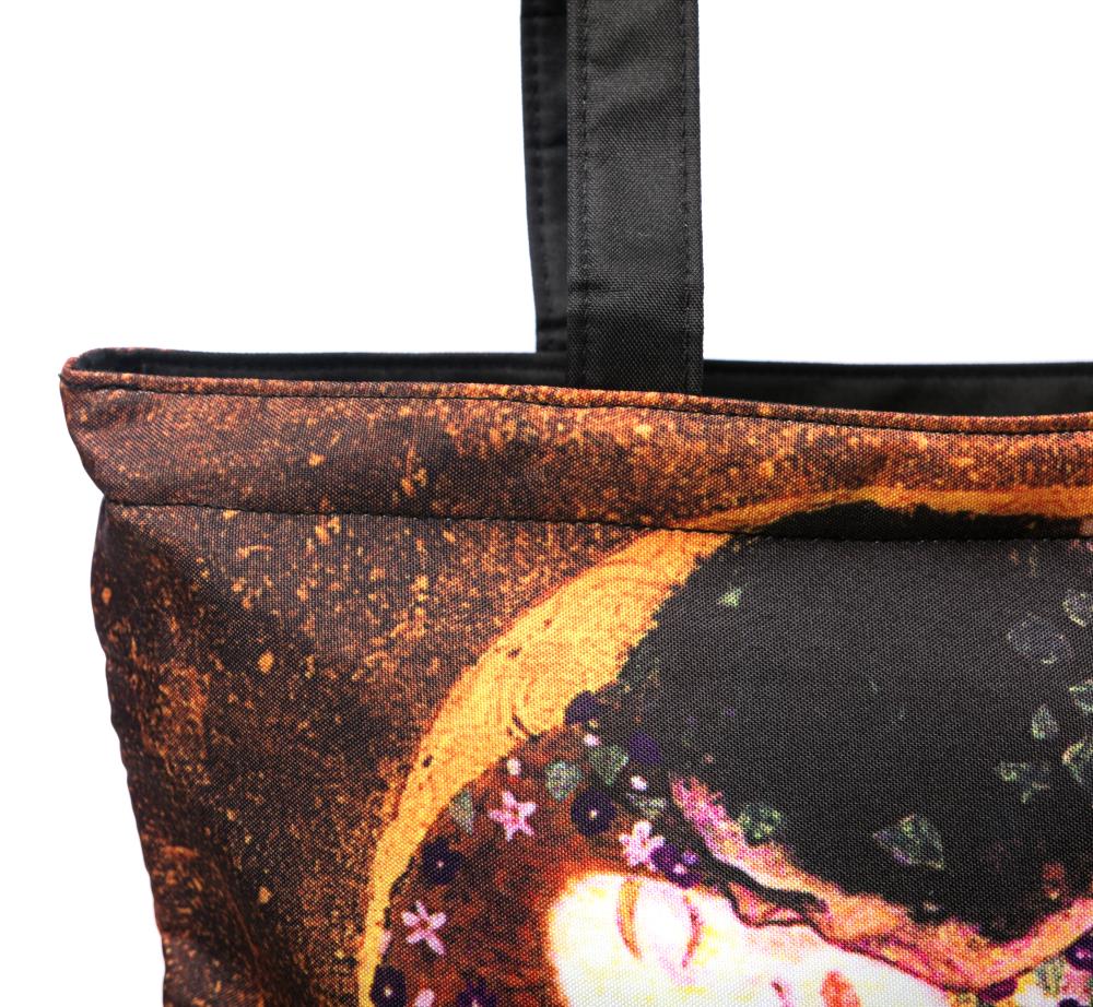 LUCKYWEATHER Shopper Einkaufstasche Damen Motiv Klimt THE KISS I Shopping Bag wasserabweisend