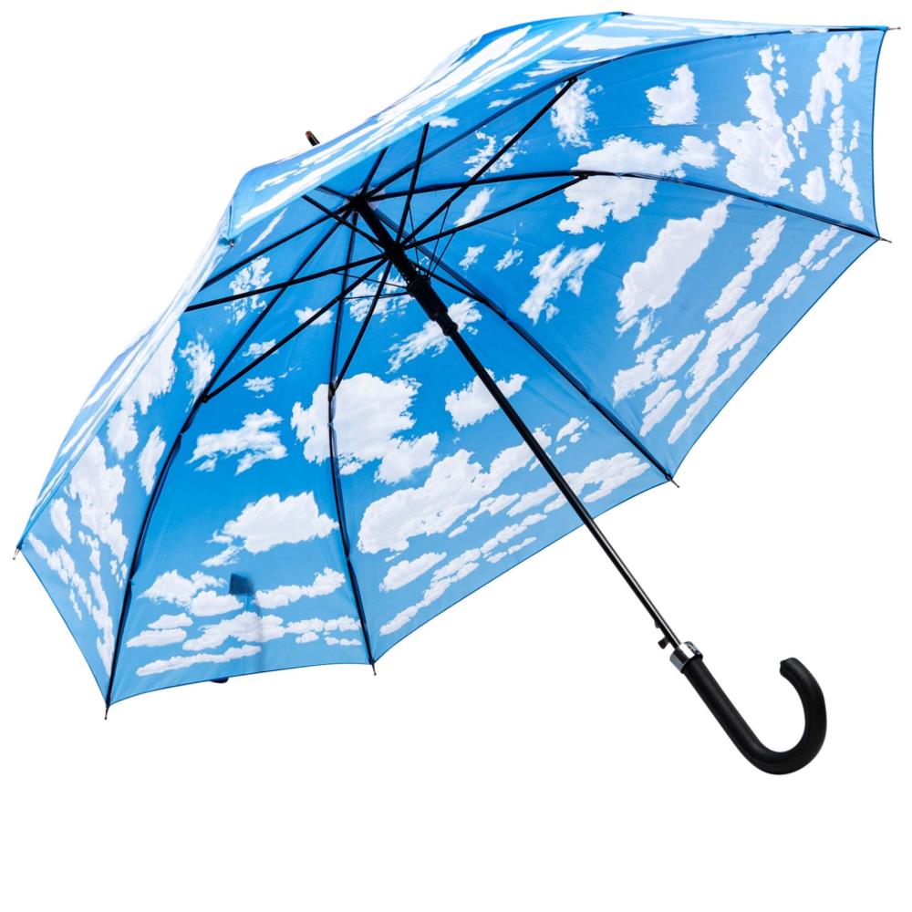 Regenschirm Stockschirm Motiv Wolken Automatik