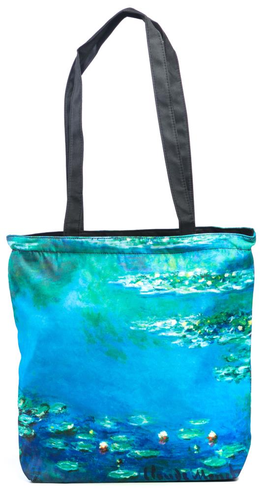 LUCKYWEATHER Shopper Einkaufstasche Damen Motiv  Monet WATER LILIES I Shopping Bag wasserabweisend
