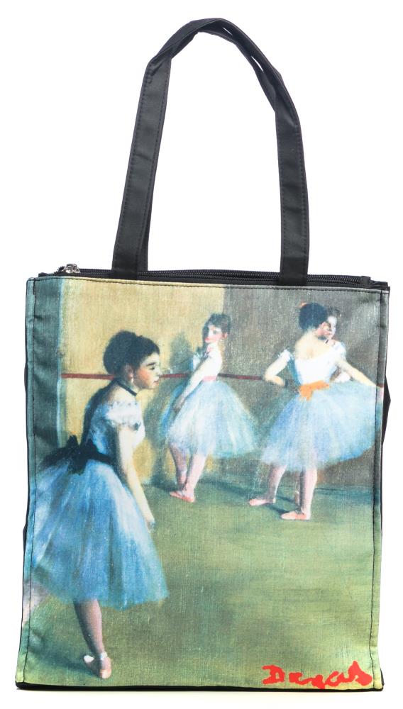 LUCKYWEATHER Shopper Einkaufstasche Damen Motiv Degas BALLET CLASS I Shopping Bag wasserabweisend