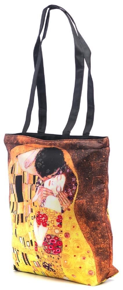 LUCKYWEATHER Shopper Einkaufstasche Damen Motiv Klimt THE KISS I Shopping Bag wasserabweisend