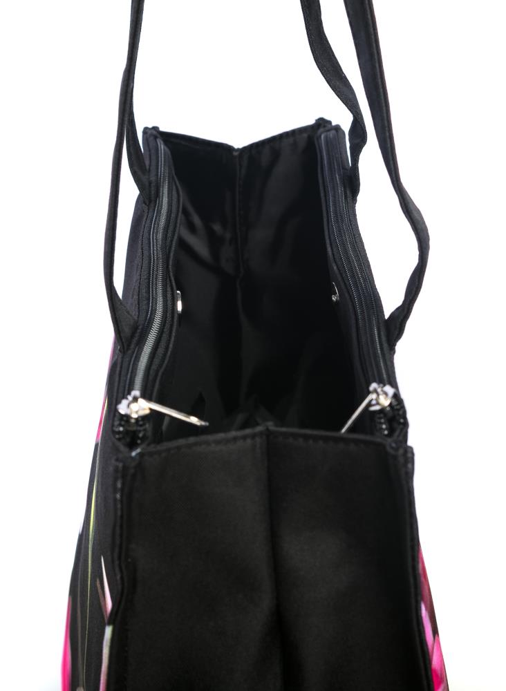 LUCKYWEATHER Shopper Einkaufstasche Twin Double Bag Damen Motiv Monet MOHNBLUMENFELD