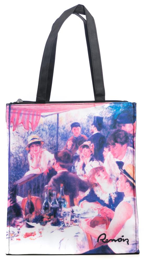 LUCKYWEATHER Shopper Einkaufstasche Twin Double Bag Damen Motiv Renoir FRÜHSTÜCK DER RUDERER