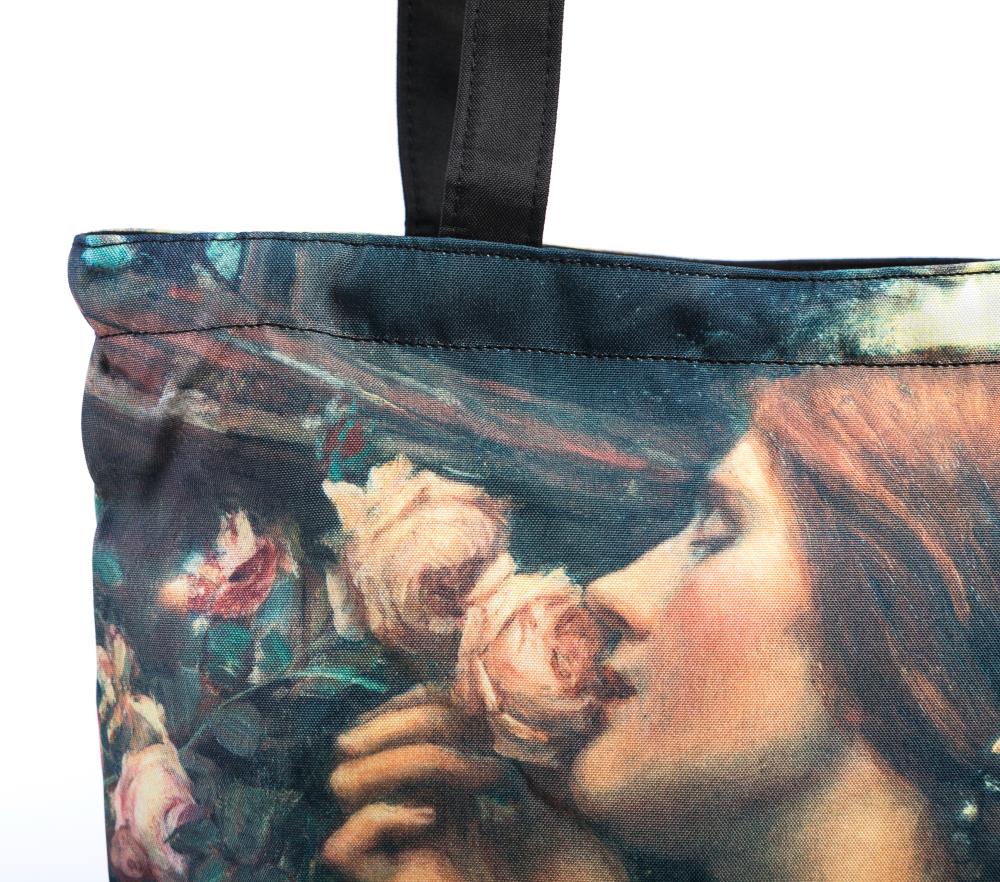 LUCKYWEATHER Shopper Einkaufstasche Damen Motiv John William Waterhouse SWEET ROSES