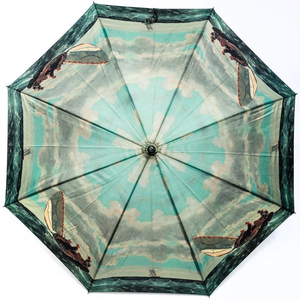 LUCKYWEATHER Regenschirm Stockschirm Damen/Herren Motiv Breezing Up