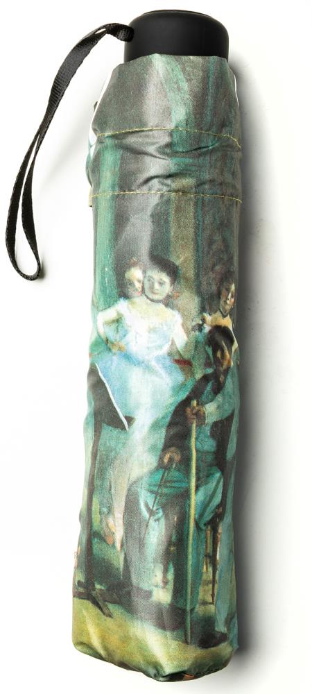 LUCKYWEATHER Regenschirm Taschenschirm Mini Damen Motiv Degas Ballet Class